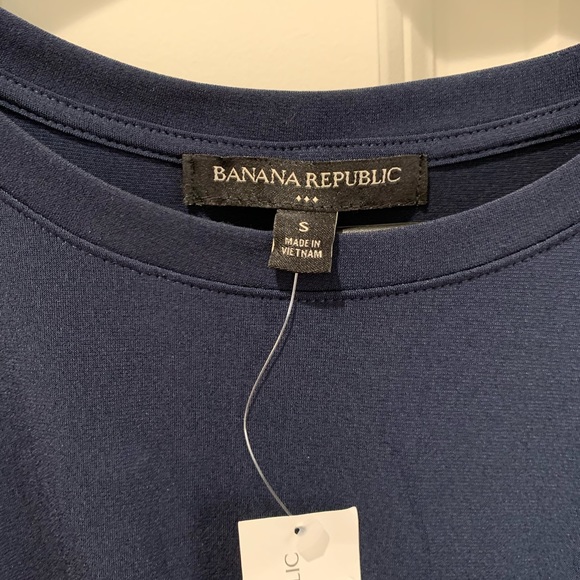 NWT Banana Republic Factory - Navy Blue Wrap Dress - Picture 4 of 6